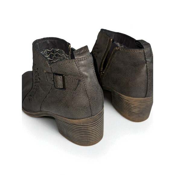 Billabong Faux Leather Side Zip Ankle Boots Size 10 Western Boho Festival - Picture 5 of 13